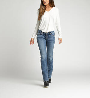 Elyse Mid Rise Slim Bootcut Jeans