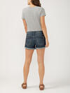 Boyfriend Mid Rise Luxe Stretch Shorts image number 1