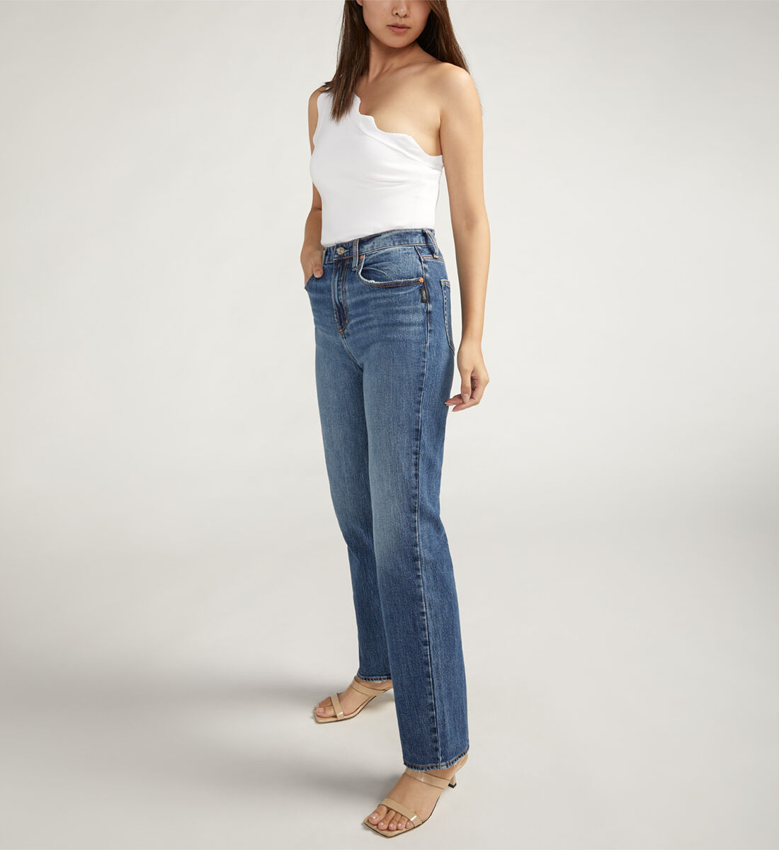 High low jeans top