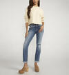 Boyfriend Mid Rise Slim Leg Jeans, Indigo, hi-res image number 0