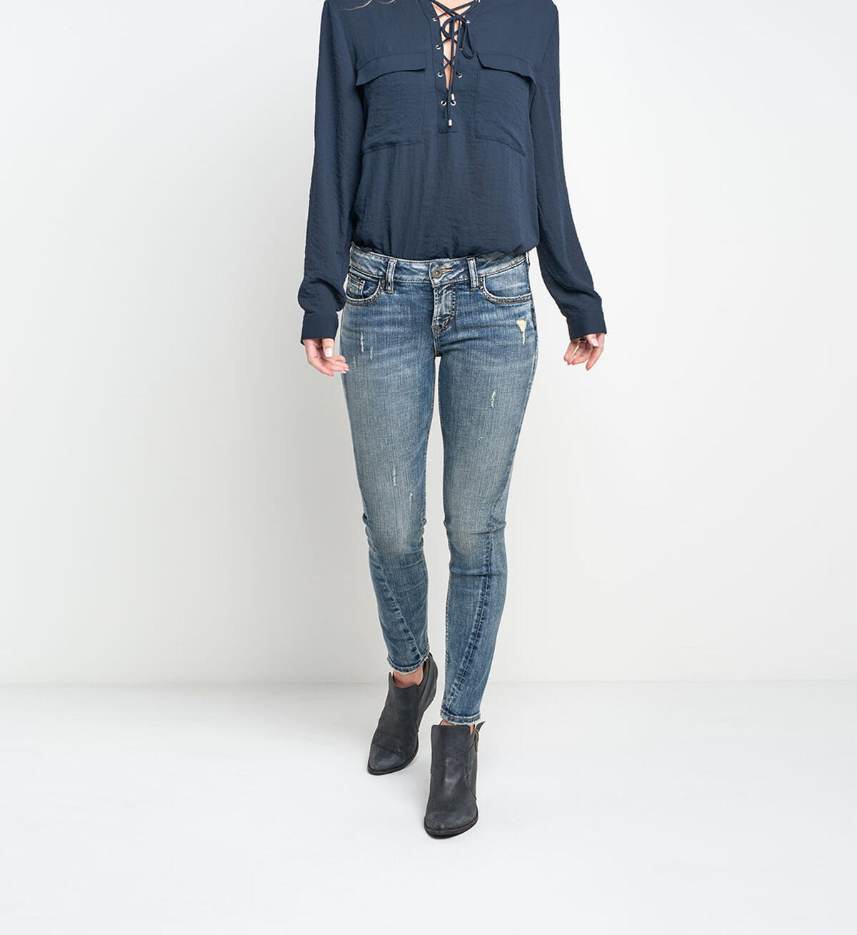 Aiko Ankle Skinny Medium Wash, , hi-res image number 0