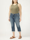 Elyse Mid Rise Luxe Stretch Capri Plus Size image number 0