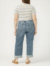 Relaxed Mid Rise Straight Leg Jeans Plus Size image number 1