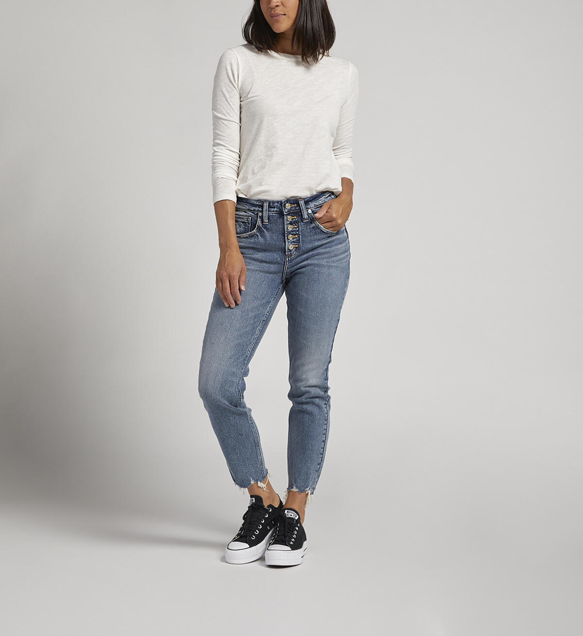 Beau Mid Rise Slim Leg Jeans, Indigo, hi-res image number 0