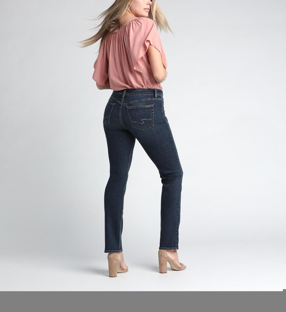 Avery High Rise Straight Leg Jeans, Indigo, hi-res image number 1