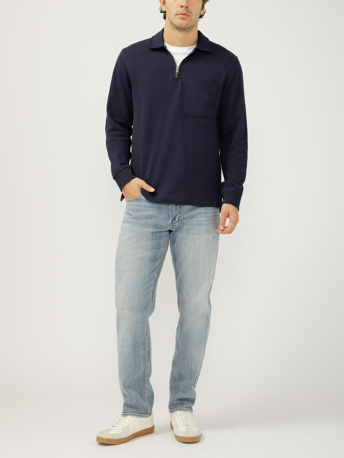 Eddie Relaxed Fit Slim Straight Leg Jeans image number 0