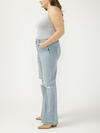 Highly Desirable High Rise Trouser Leg Jeans Plus Size image number 2