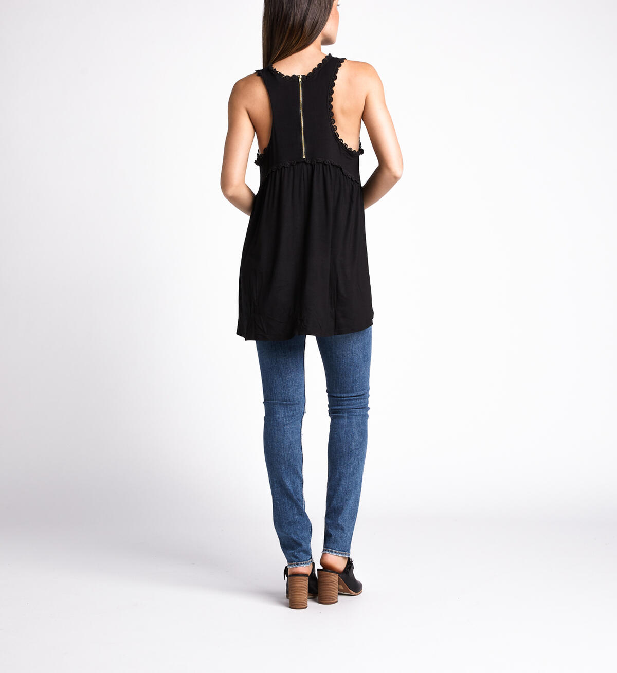 Alicia Racerback Zipper Tank, , hi-res image number 2