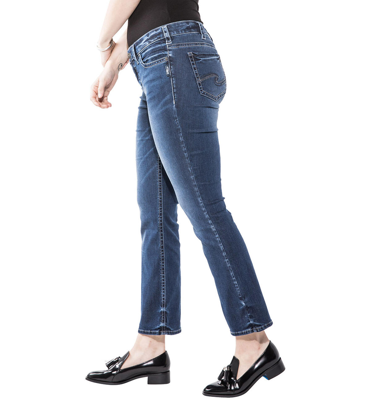 Aiko Slim Boot Dark Wash, , hi-res image number 2