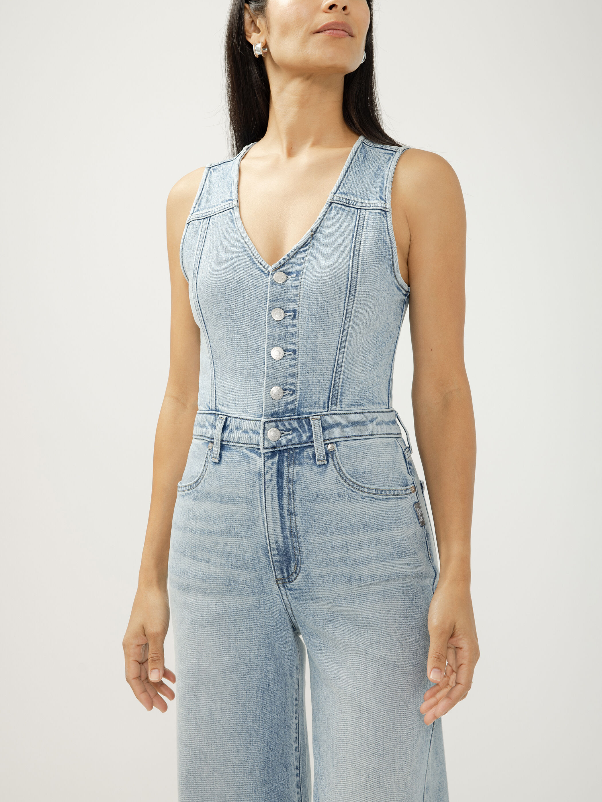 Buy Wide Leg Vest Jumpsuit for CAD 128.00 | Silver Jeans