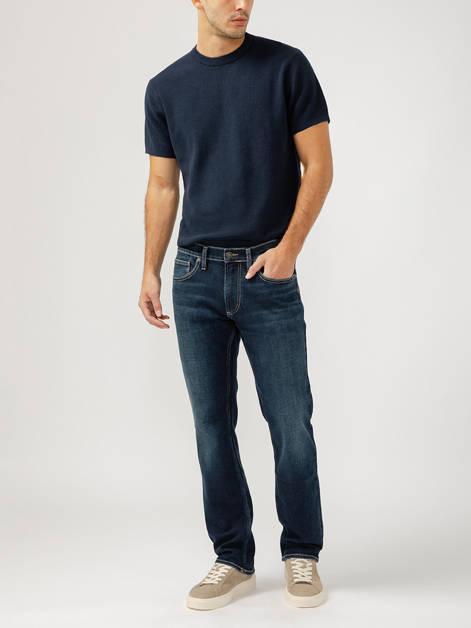 Buy Allan Slim Fit Straight Leg Jeans for CAD 94.00 | Silver Jeans CA New