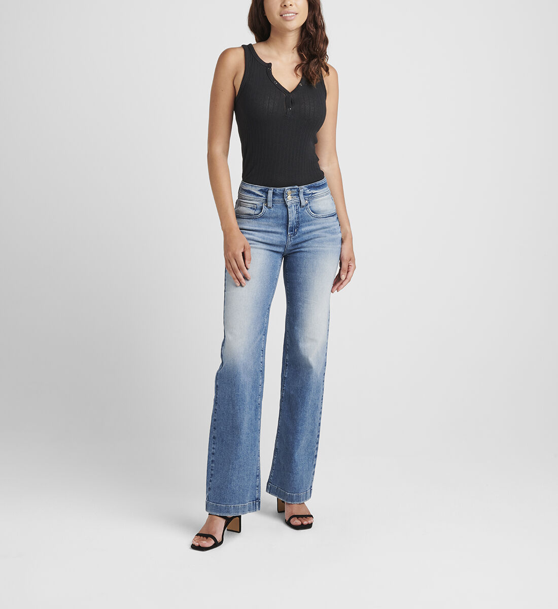 High rise 2025 silver jeans
