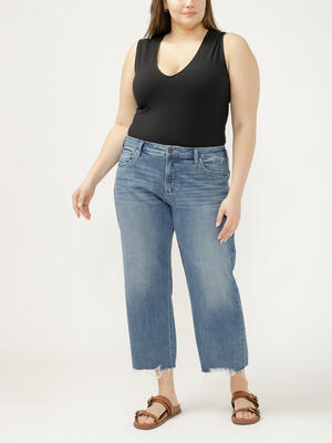 Chelsea Mid Rise Straight Leg Jeans Plus Size