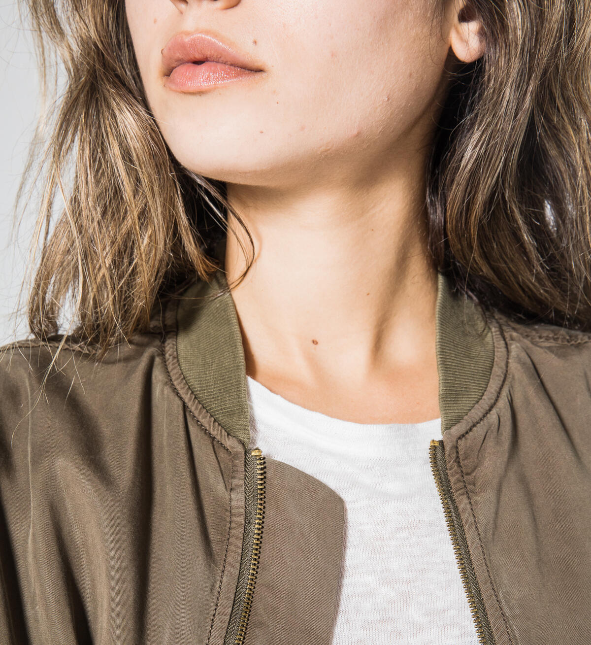Selma - Utility Bomber  Jacket With Knit Rib, , hi-res image number 3