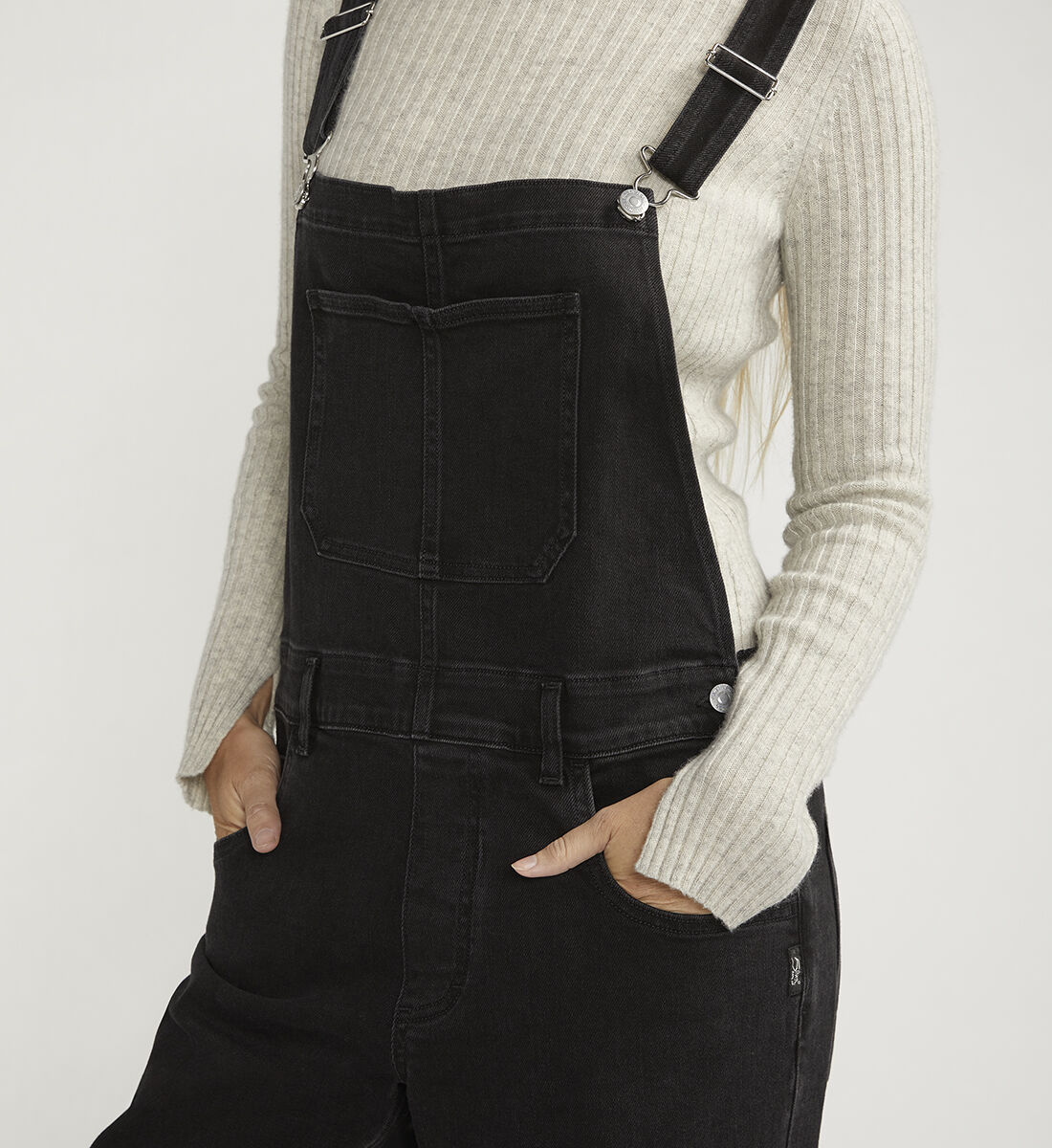 Black shop overalls baggy
