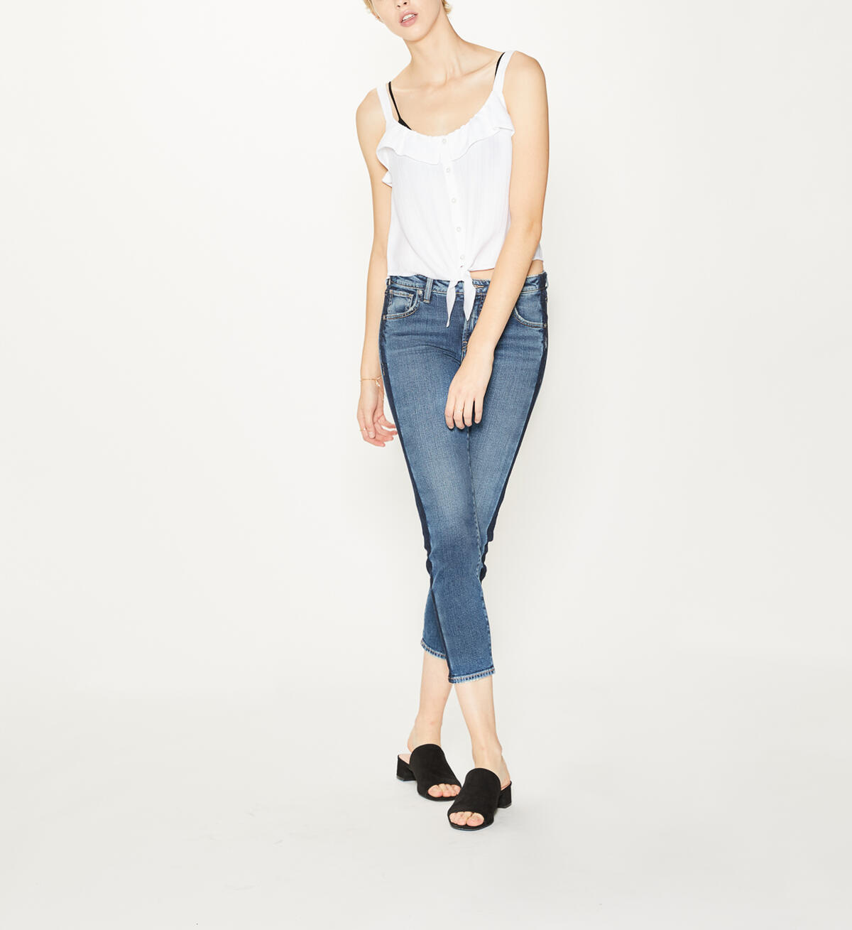 Vintage Mid Rise Ankle Slim Jeans Final Sale, , hi-res image number 3