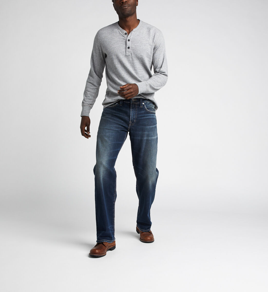 Silver bootcut jeans mens clearance