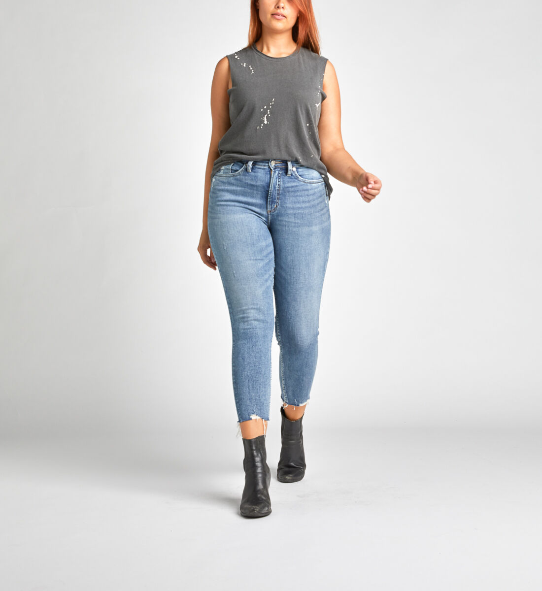 Super high waisted jeans curvy deals