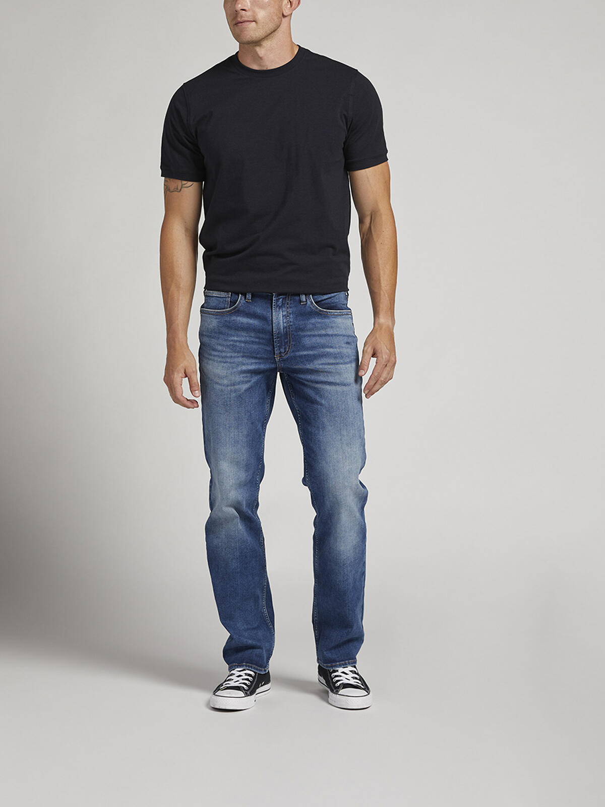 Infinite Fit Relaxed Straight Leg Jeans image number 0