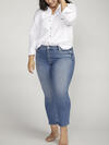 Elyse Mid Rise Straight Leg Crop Jeans Plus Size image number 4