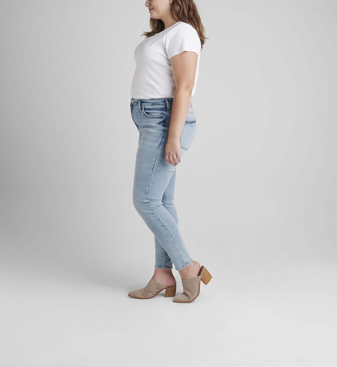 Skinny fit high rise jeans on sale