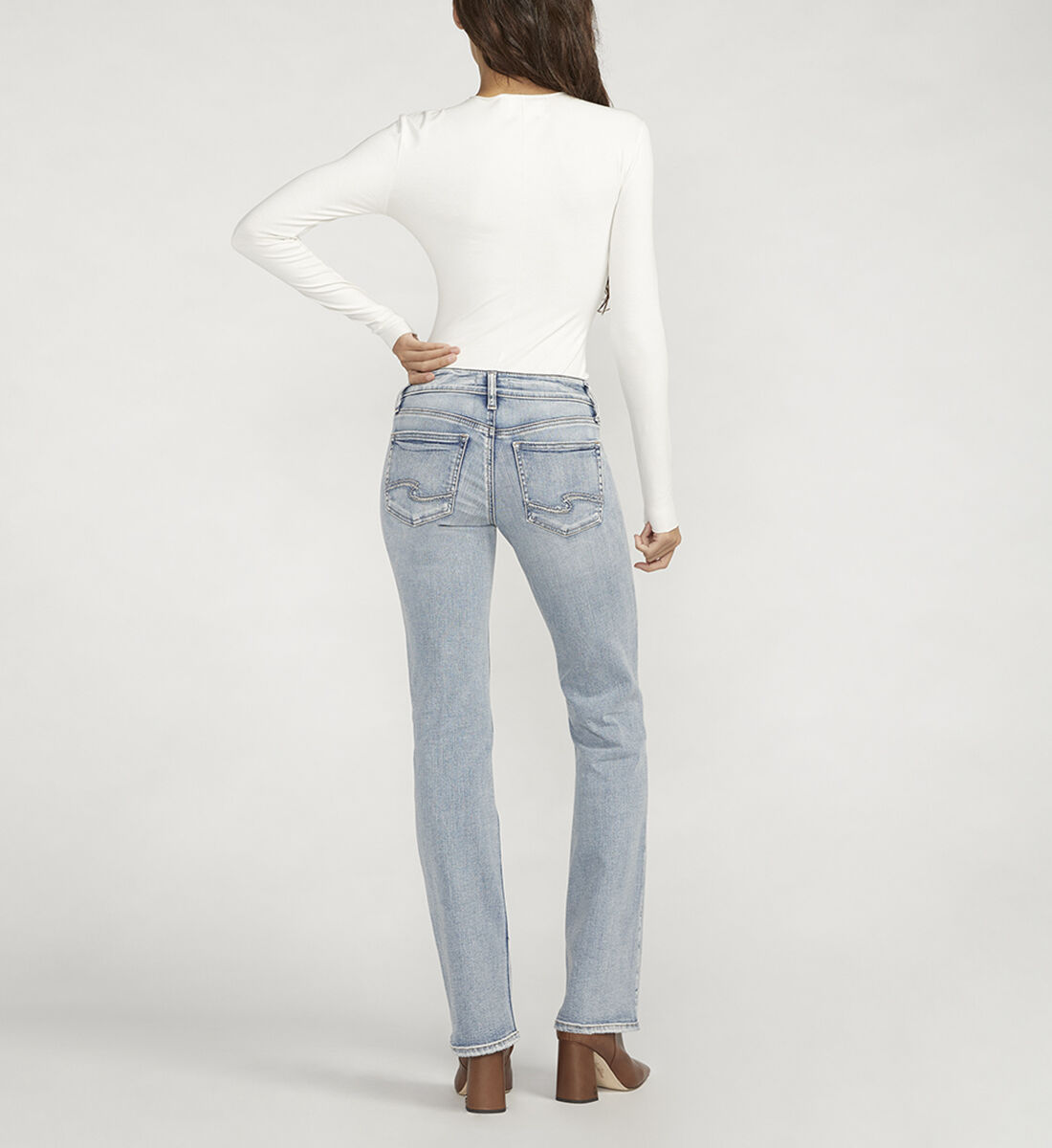 Bootcut boyfriend jeans top