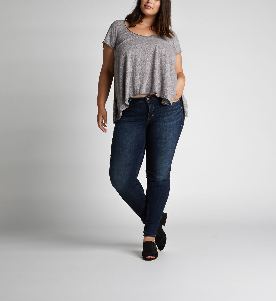 Studded skinny best sale jeans