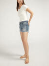 Boyfriend Mid Rise Luxe Stretch Shorts image number 2