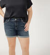 Elyse Mid Rise Luxe Stretch Shorts Plus Size, , hi-res image number 3