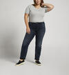 Boyfriend Mid Rise Slim Leg Jeans Plus Size, Indigo, hi-res image number 0