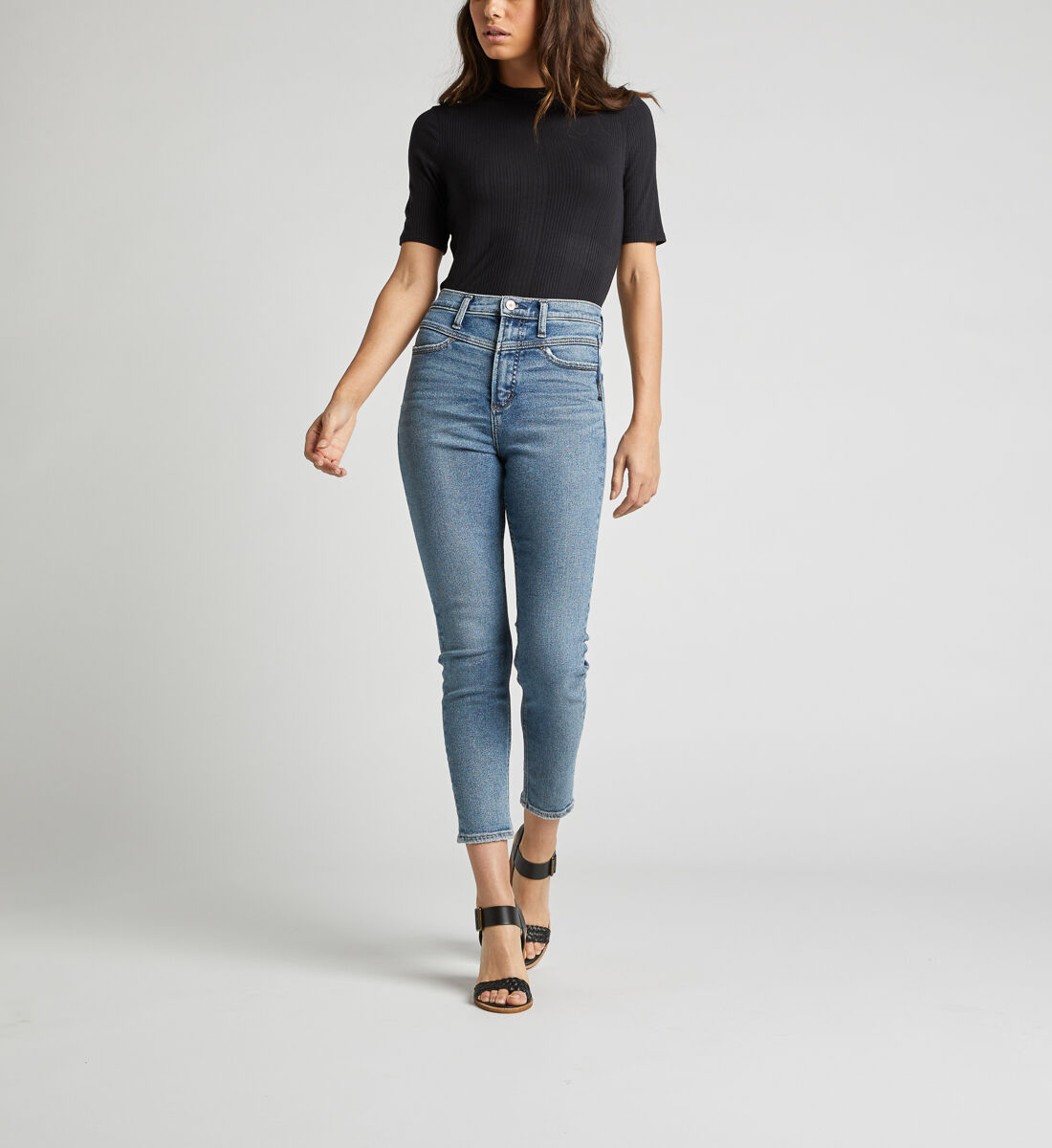 1980s high top waisted jeans
