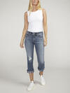 Suki Mid Rise Americana Capri image number 4
