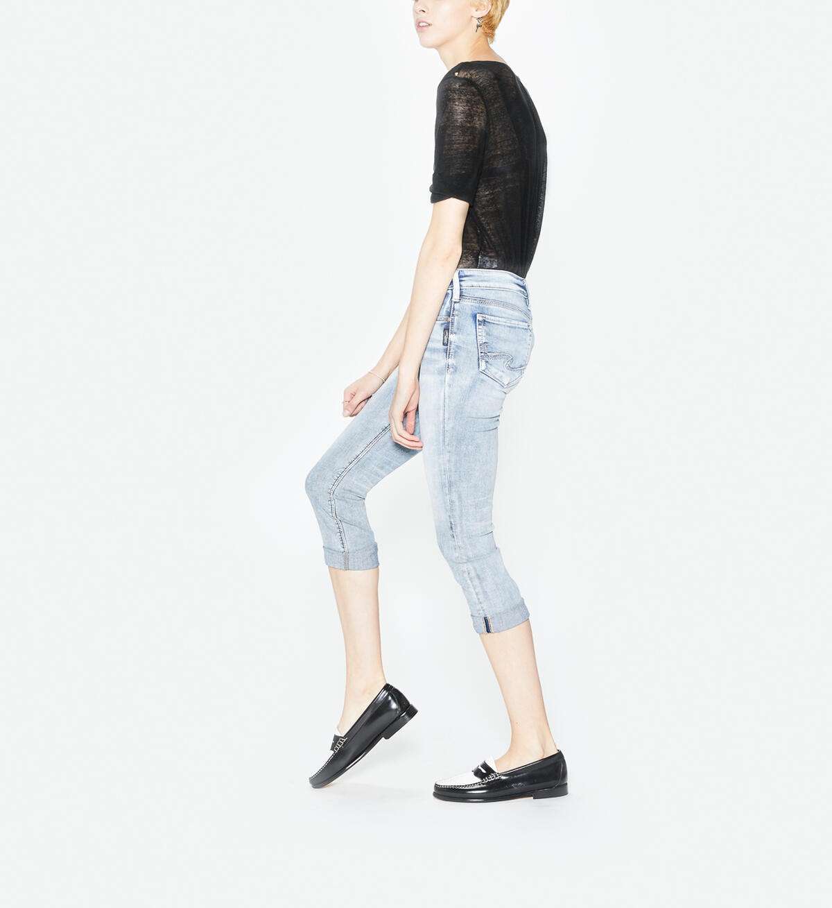 Elyse Capri Light Wash, , hi-res image number 2
