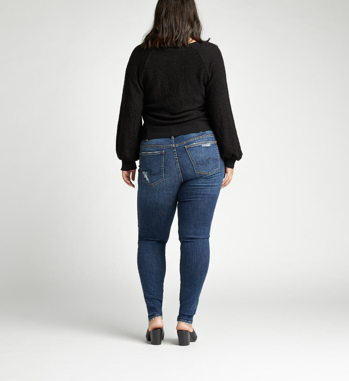 Elyse Mid Rise Skinny Plus Size Jeans, , hi-res image number 1