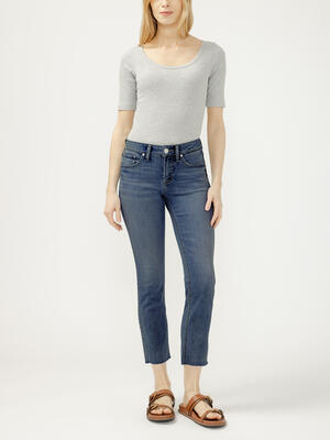 Suki Mid Rise Cropped Skinny Jeans