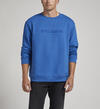 Mens Crewneck Sweatshirt, Blue, hi-res image number 2