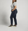 Boyfriend Mid Rise Slim Leg Jeans Plus Size, Indigo, hi-res image number 2