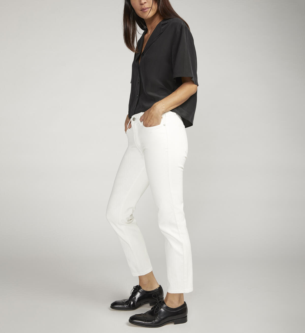 Most Wanted Mid Rise Straight Leg Ankle Jeans, , hi-res image number 4