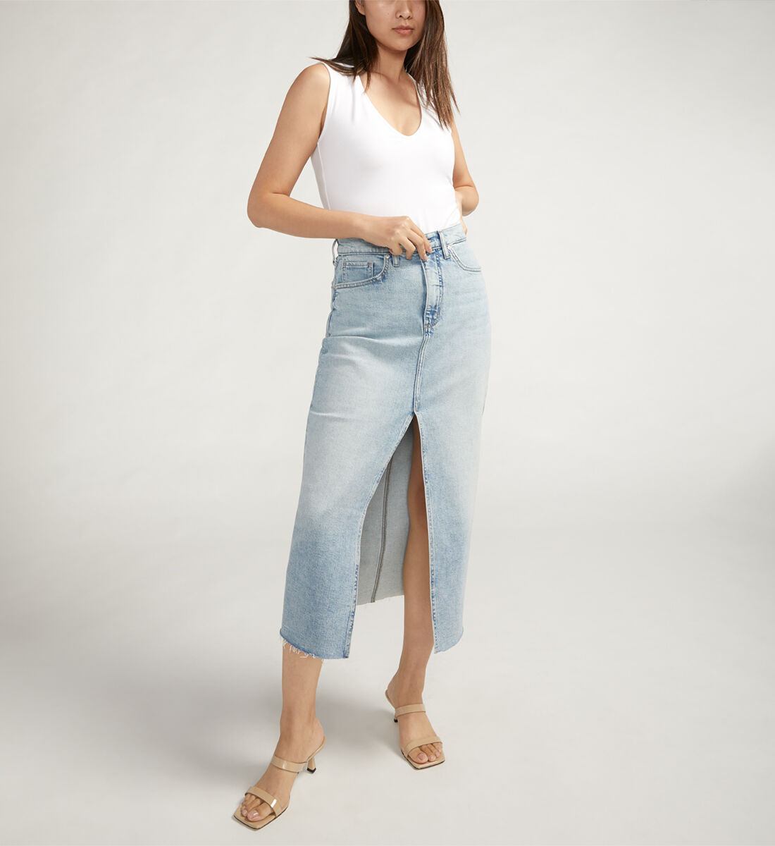 Midi jean on sale skirt canada