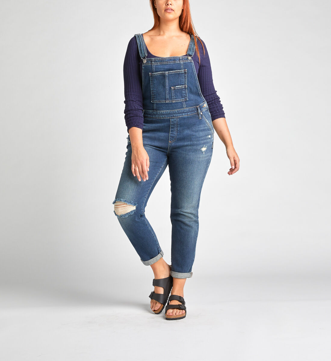 Skinny jean overalls plus hot sale size
