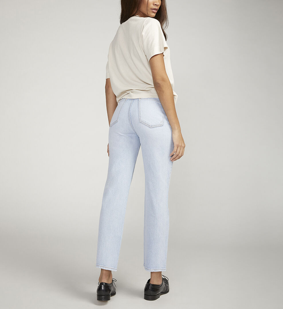 Buy Highly Desirable High Rise Straight Leg Jeans for CAD 98.00