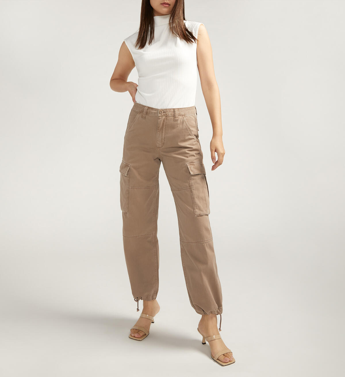 Relaxed Fit Cargo Pant, Taupe, hi-res image number 0