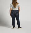 Boyfriend Mid Rise Slim Leg Jeans Plus Size, Indigo, hi-res image number 1