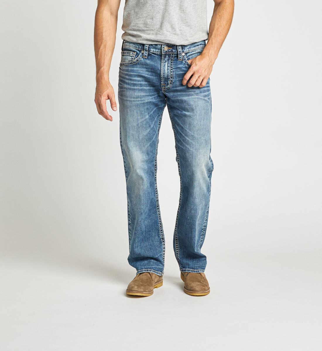 Men's Gordie Loose Fit Straight Leg Jeans Silver Jeans Co 