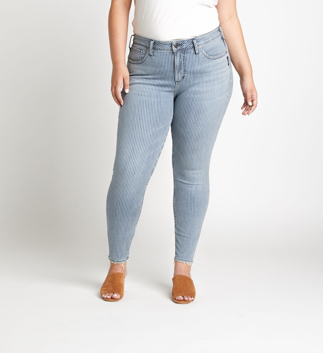 Pinstripe skinny new arrivals jeans