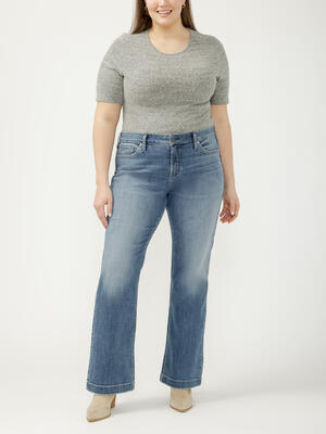 Elyse Mid Rise Bootcut Jeans Plus Size