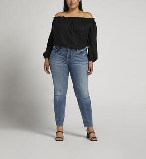 Suki Mid Rise Straight Leg Jeans Plus Size