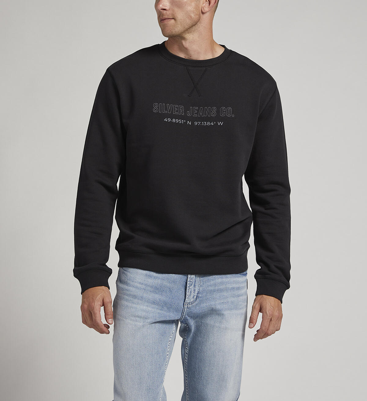 Mens Crewneck Sweatshirt, , hi-res image number 2