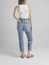 Paper Bag High Rise Straight Crop Jeans image number 1