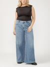 Highly Desirable High Rise Ultra Wide Leg Jeans Plus Size image number 0